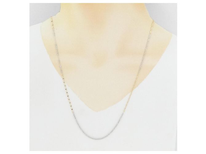 Autre Marque Collana in oro bianco Au750 e oro giallo Au750 D'oro - vista 6