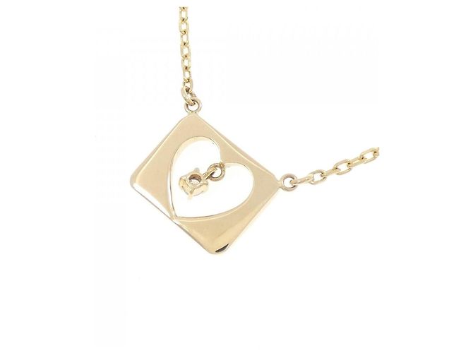 Autre Marque Collana Cuore di Diamante Au750 D'oro - vista 4