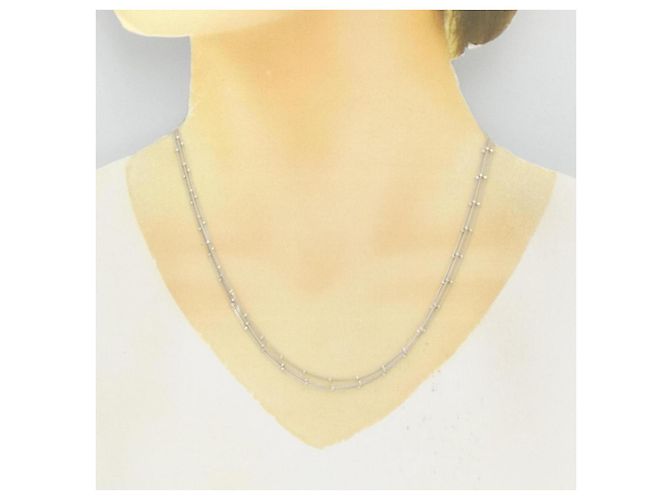 Autre Marque Collana in oro bianco Au750 Argento - vista 5