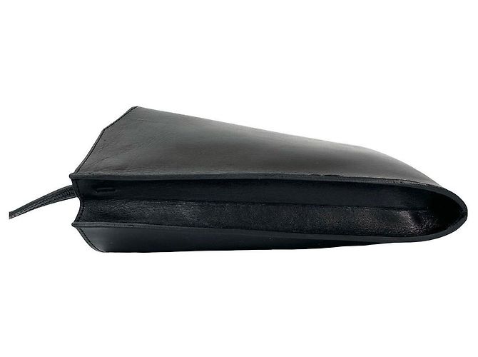 Hermès Borsa a tracolla in pelle Hermes Omenito Nero - vista 6