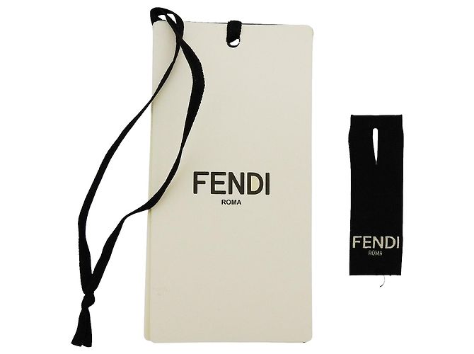 Pantaloncini con strisce sfumate e ricamo logo Fendi FF Nero - vista 10