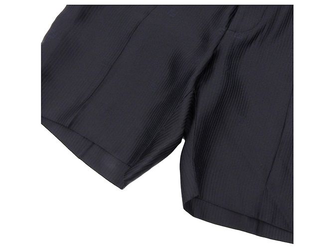 Pantaloncini con strisce sfumate e ricamo logo Fendi FF Nero - vista 5