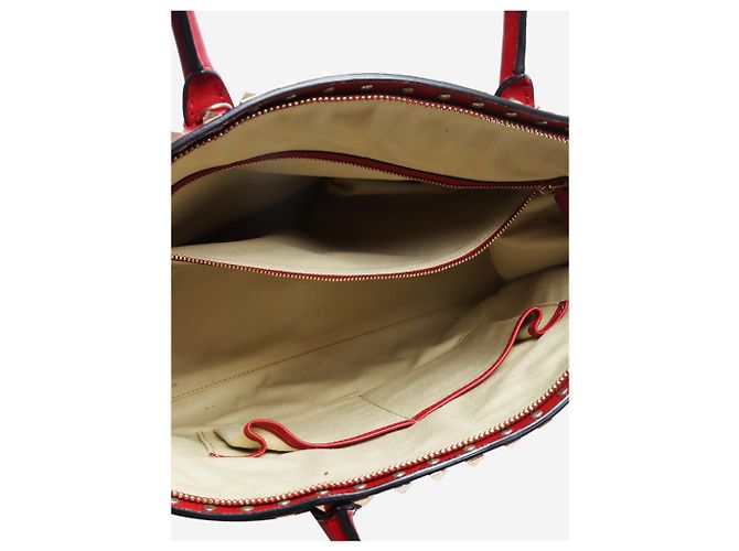 Valentino Borsa a mano Red rockstud in pelle Rosso - vista 6