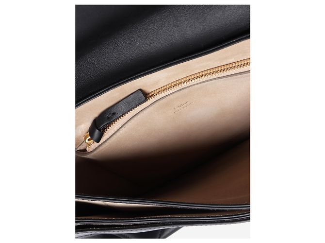 Chloé Borsa in pelle scamosciata nera Faye Nero - vista 7