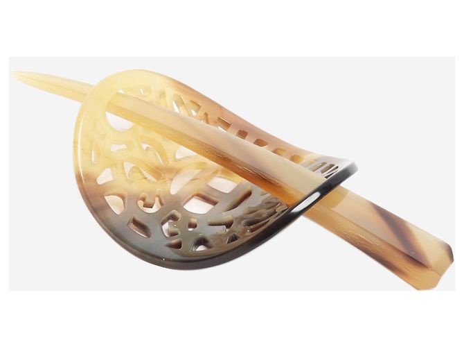 Hermès Braune Haarnadel - Ansicht 2