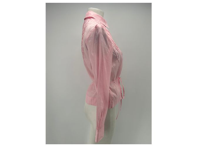 Autre Marque Blusa rosa de algodón Damson Madder - vista 4