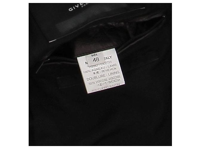 Givenchy Cappotto in shearling e pelle Nero - vista 5