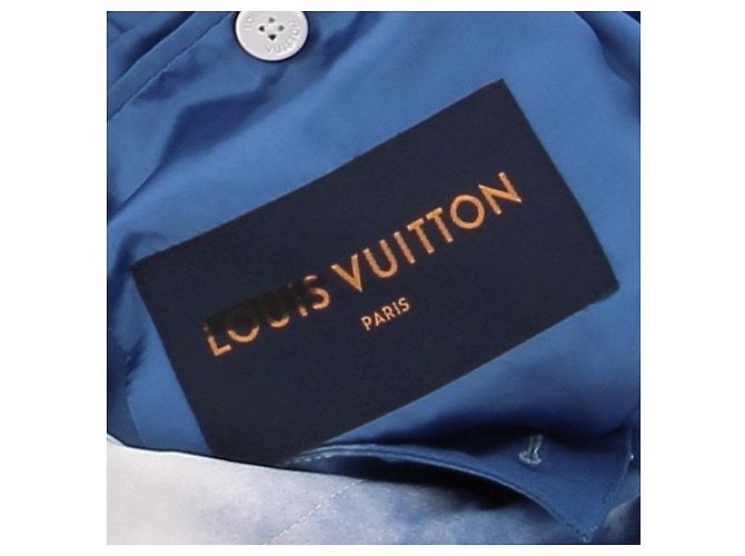 Louis Vuitton Cloud 90s Mantel Blau Polyester - Ansicht 5