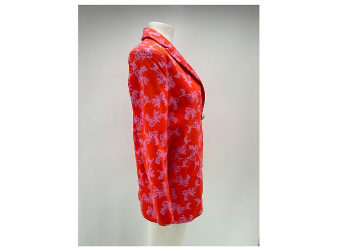 Autre Marque Chaqueta de algodón estampada rosa RHIZA PARIS Talla 36 - vista 4