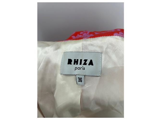 Autre Marque Chaqueta de algodón estampada rosa RHIZA PARIS Talla 36 - vista 6