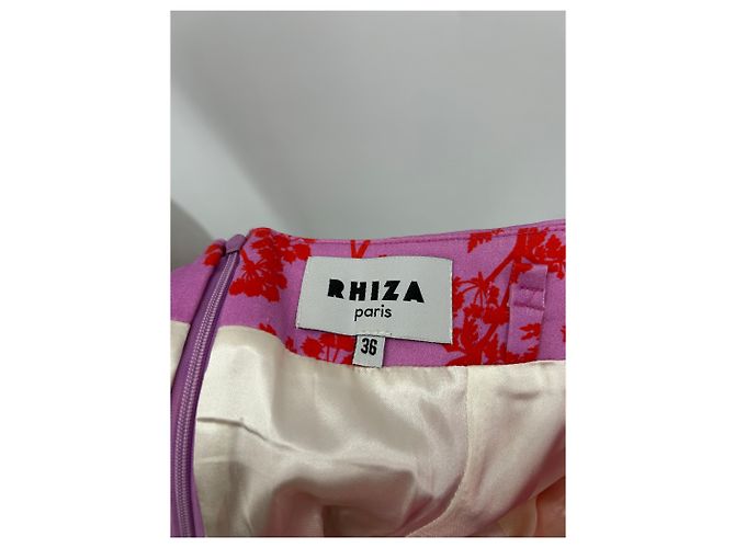 Autre Marque Trägerloses Kleid mit Print Pink - Ansicht 6