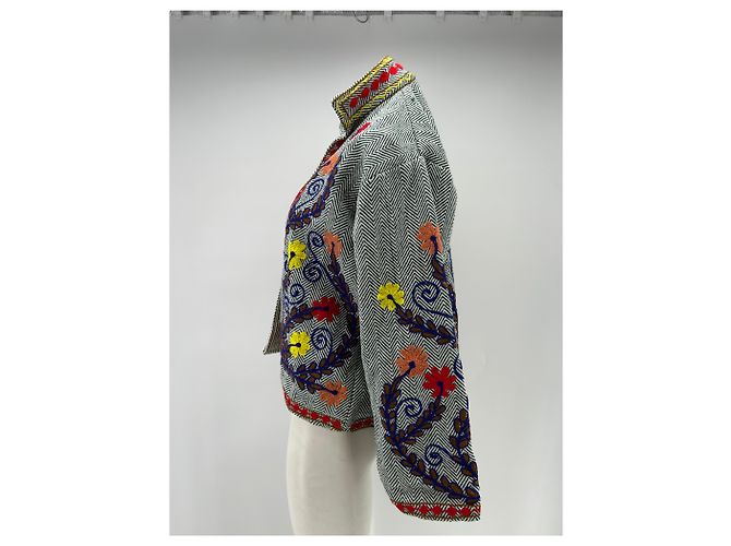Autre Marque Chaqueta reversible bordada Multicolor - vista 4