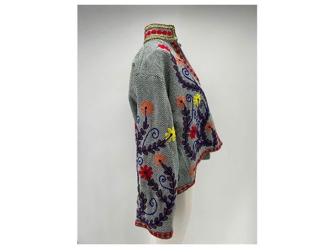 Autre Marque Chaqueta reversible bordada Multicolor - vista 5