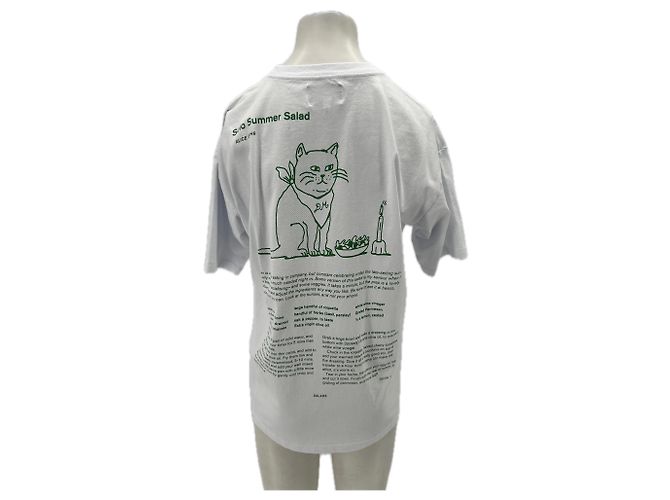 Autre Marque Camiseta blanca con estampado de gato Blanco - vista 2