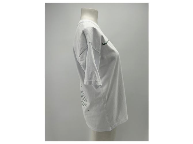 Autre Marque Camiseta blanca con estampado de gato Blanco - vista 4