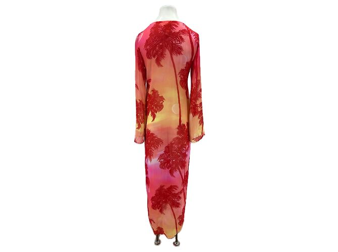 Autre Marque Vestido de viscosa estampado Rosa - vista 2