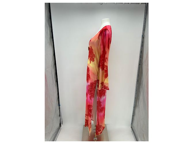 Autre Marque Vestido de viscosa estampado Rosa - vista 3