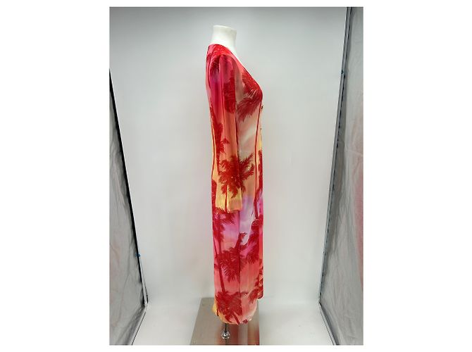 Autre Marque Vestido de viscosa estampado Rosa - vista 4
