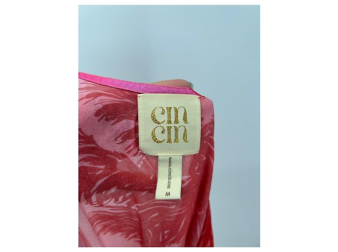Autre Marque Vestido de viscosa estampado Rosa - vista 6