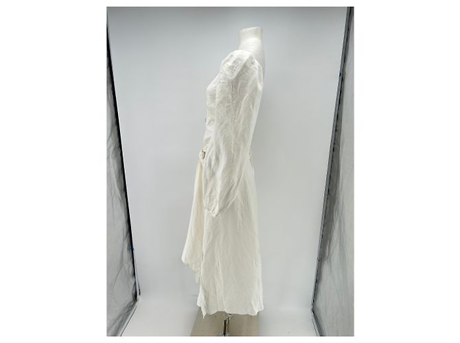 Vestido de algodão branco Cult Gaia - vista 3