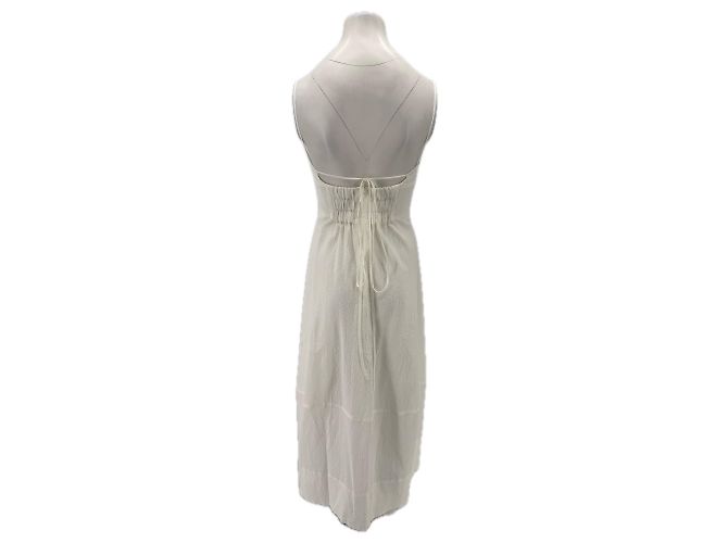 Autre Marque Vestido de algodón blanco BONDI BORN - vista 2
