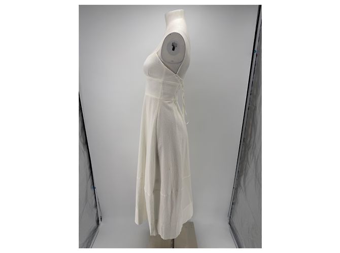 Autre Marque Vestido de algodón blanco BONDI BORN - vista 3