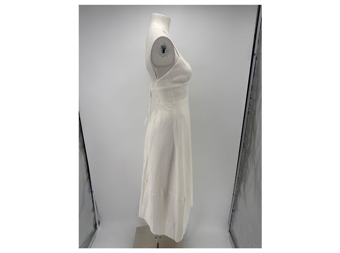 Autre Marque Vestido de algodón blanco BONDI BORN - vista 4