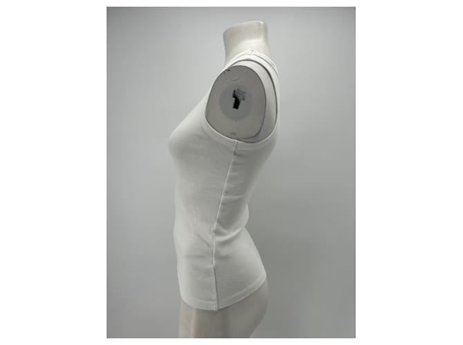 Camiseta de tirantes blanca de algodón Samsoe & Samsoe Blanco - vista 3