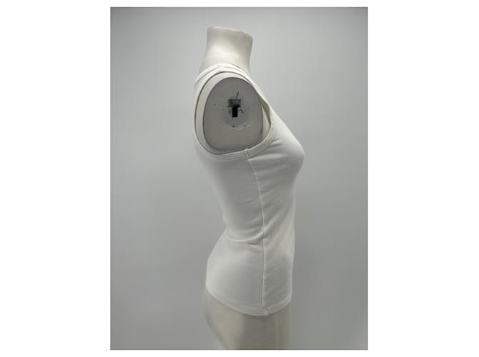 Camiseta de tirantes blanca de algodón Samsoe & Samsoe Blanco - vista 4