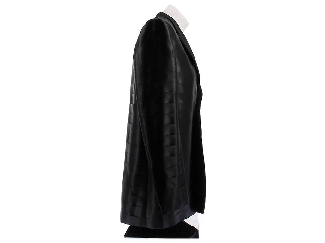 Giacca da completo Givenchy in seta nera Taglia 48 Nero - vista 4