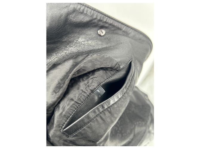 The Kooples Schwarze Lederjacke mit Fransen - Ansicht 6