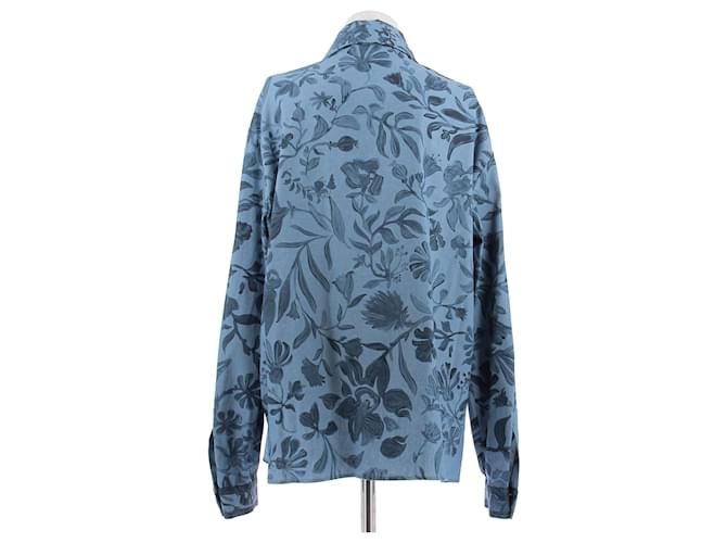 Camisa Leonard estampada azul de algodón - vista 2