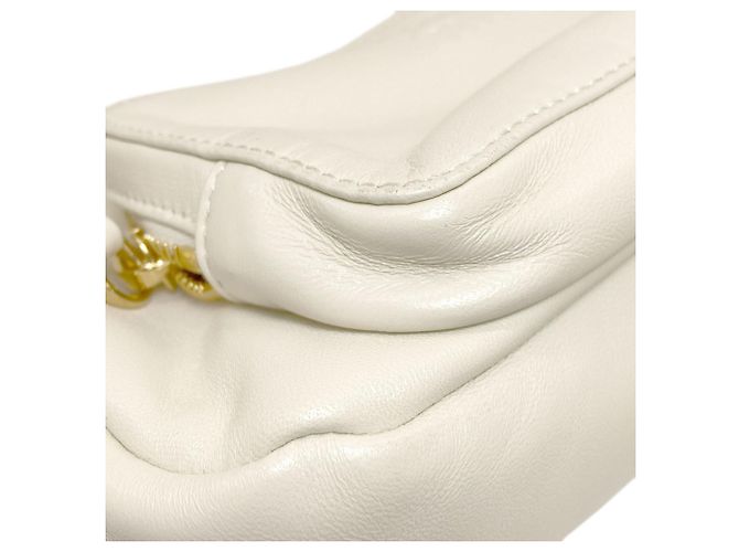 Borsa a tracolla Miu Miu in pelle di vitello bianca Bianco - vista 20