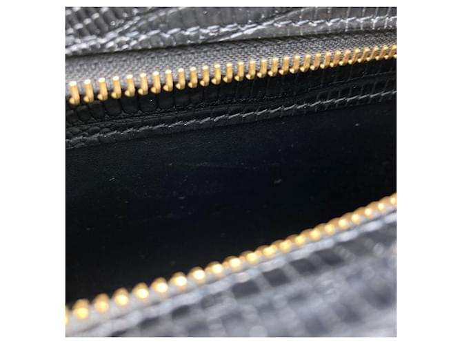Borsa a tracolla Marni Trunk Reverse Embossed Leather Nero - vista 11