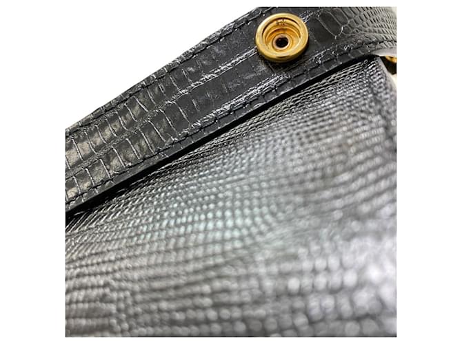 Borsa a tracolla Marni Trunk Reverse Embossed Leather Nero - vista 18