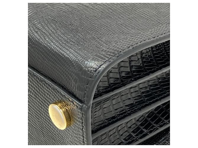 Borsa a tracolla Marni Trunk Reverse Embossed Leather Nero - vista 20
