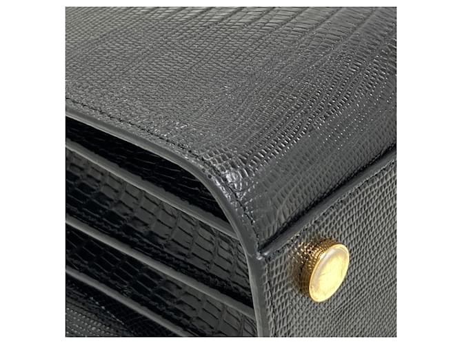 Borsa a tracolla Marni Trunk Reverse Embossed Leather Nero - vista 21
