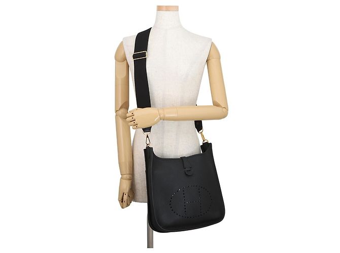 Hermès Borsa a tracolla Hermes Evelyne 3 PM Nero - vista 4