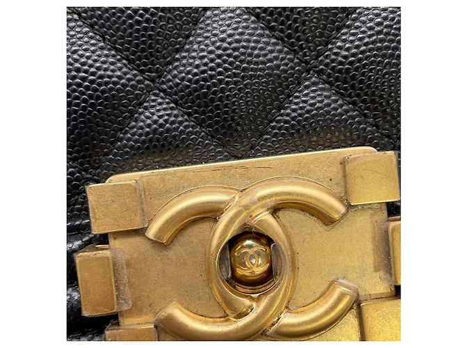 Borsa Chanel Boy Small Matelassé Nera Nero - vista 12