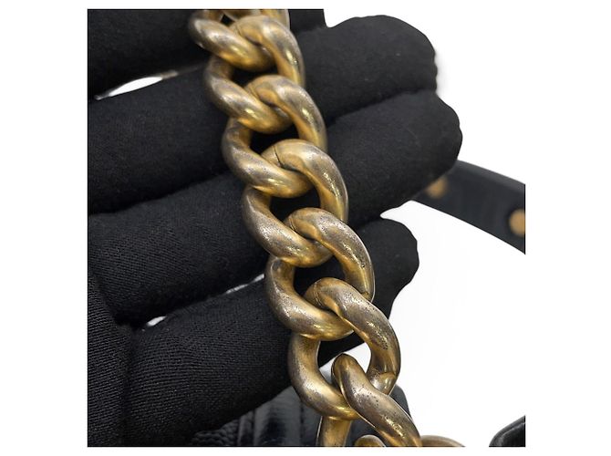 Borsa Chanel Boy Small Matelassé Nera Nero - vista 14
