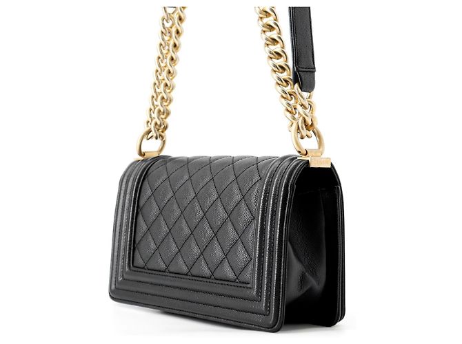 Borsa Chanel Boy Small Matelassé Nera Nero - vista 2