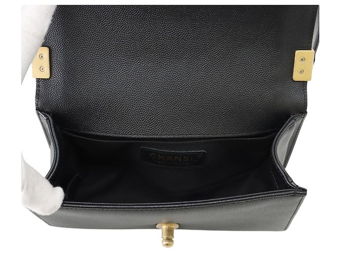Borsa Chanel Boy Small Matelassé Nera Nero - vista 7