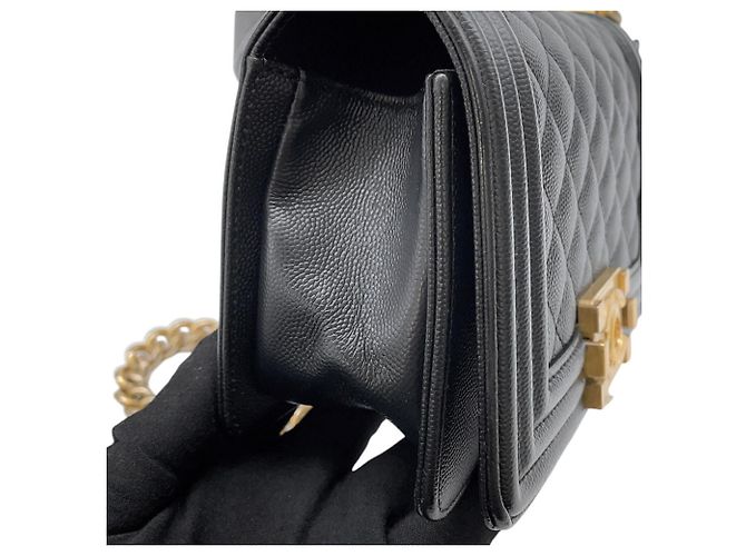 Borsa Chanel Boy Small Matelassé Nera Nero - vista 9