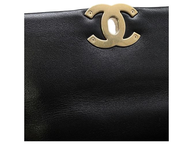 Borsa a tracolla con catena Chanel CHANEL19 Nero - vista 11