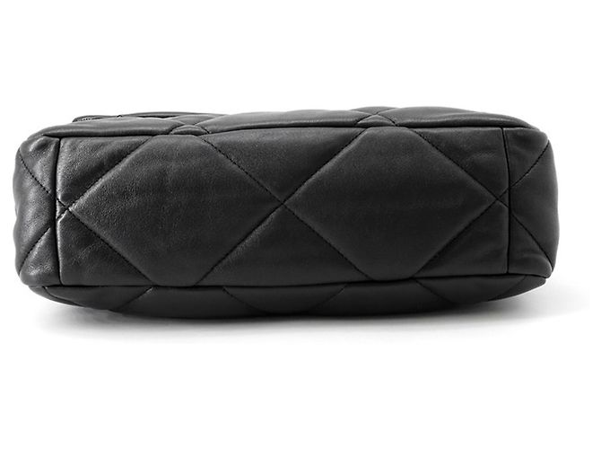 Borsa a tracolla con catena Chanel CHANEL19 Nero - vista 3