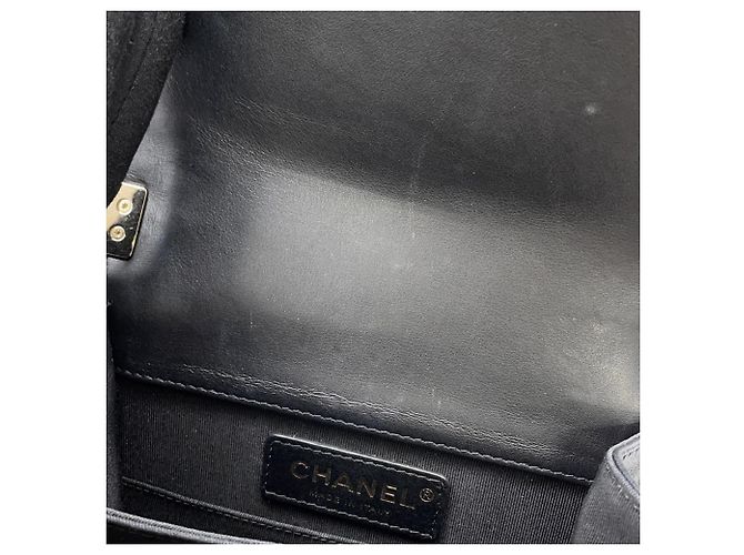 Borsa a tracolla Chanel Boy in agnello Nero - vista 11