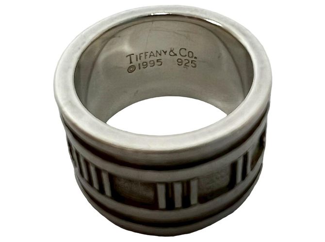 Tiffany & Co Anello Atlas largo di Tiffany in argento sterling 925 - vista 3