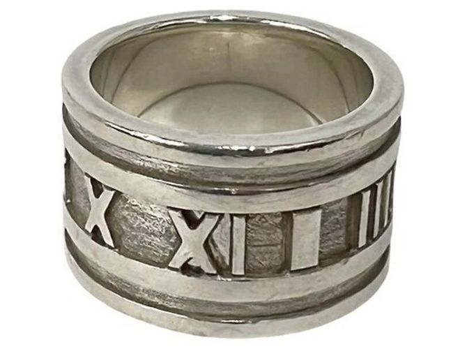Tiffany & Co Anello Atlas largo di Tiffany in argento sterling 925 - vista 5