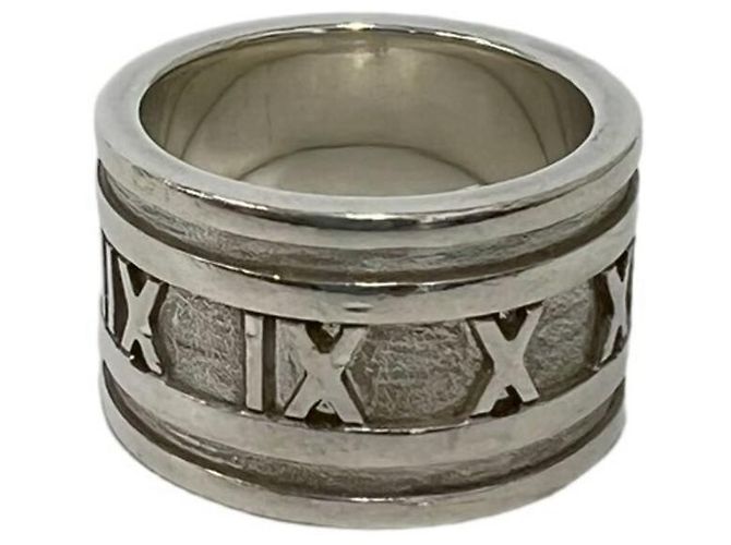 Tiffany & Co Anello Atlas largo di Tiffany in argento sterling 925 - vista 6