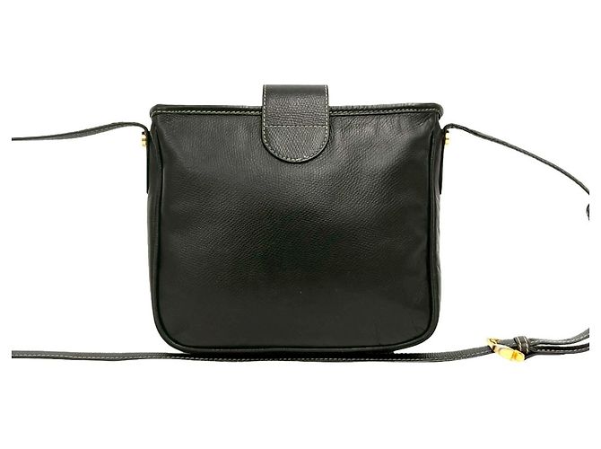 Loewe Vintage Anagram Logo Prägeleder Mini Schultertasche Schwarz - Ansicht 3